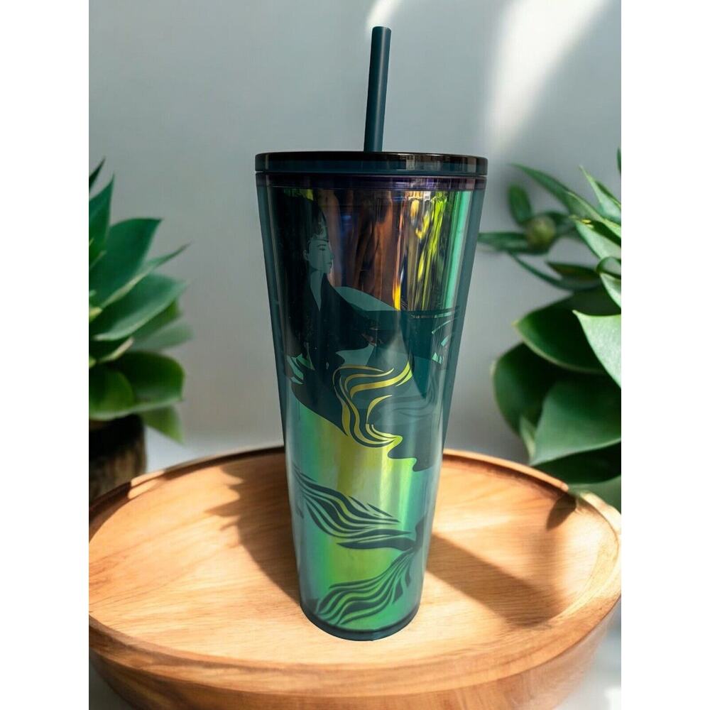 Starbucks 2023 Blue Holographic ‘Glacier Dichronic’ Siren Core Tumbler